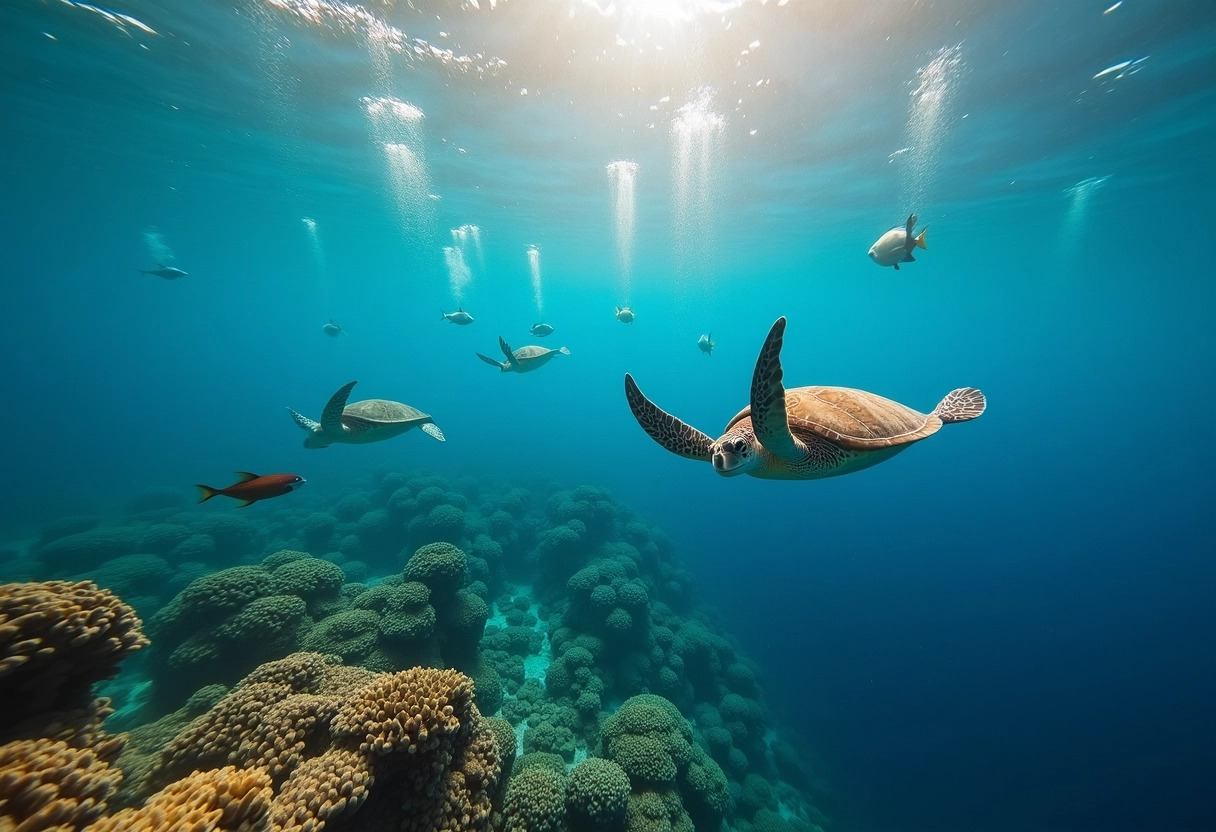 gili trawangan  bali : paradis insulaire pour les amateurs de snorkeling - plage snorkeling